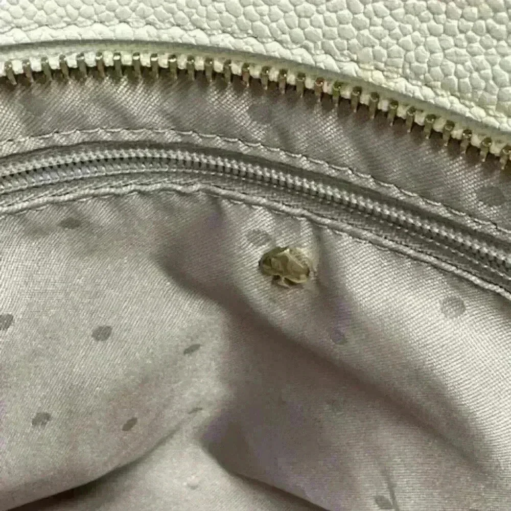 Kate Spade Pebbled Leather Tote/Shoulder/Crossbody Bag Cream Color - Picture 8 of 15